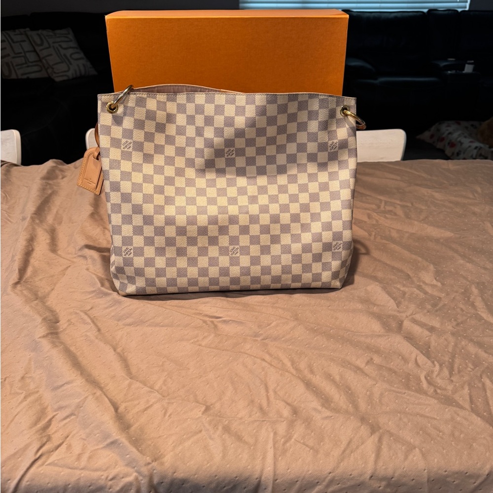 Louis Vuitton Graceful MM bag Damier Azur Canvas - Picture 2 of 10